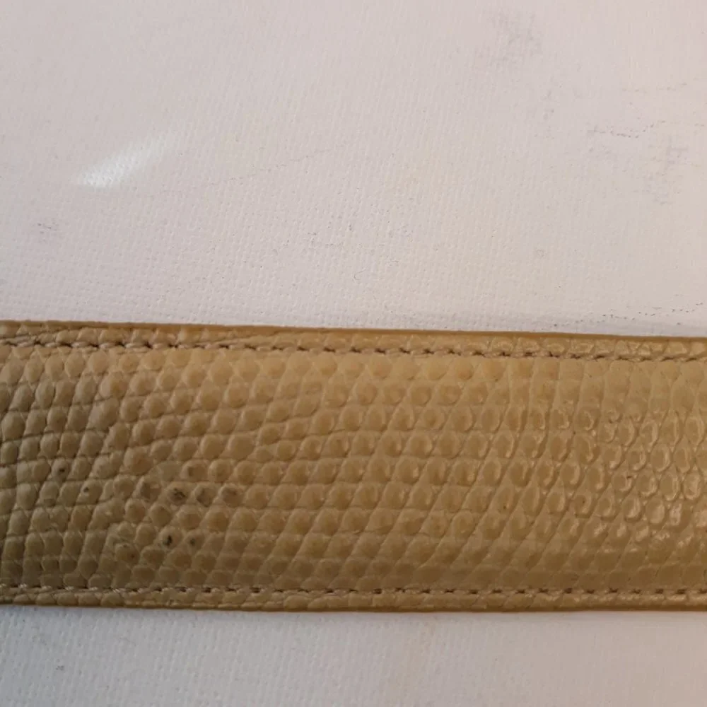 Joan & David Calfskin Leather Belt Sz S